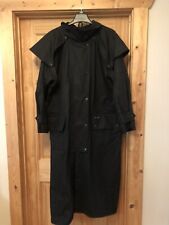 Outback Trading Co. Sz L Duster Western Stockman Rancher Oilskin Long Coat Black, used for sale  Stuarts Draft