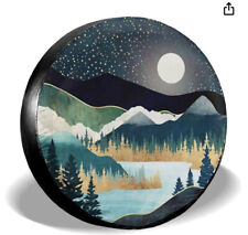 ⭐️16" SPARE WHEEL TIRE COVER Mountain Landscape, Waterproof Tie On for sale  Shipping to South Africa