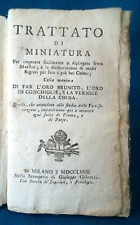 Trattato di Miniatura ... segreti per fare i più bei Colori. 1758 Disegno Arti comprar usado  Enviando para Brazil