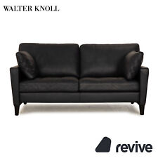 Walter Knoll Henry Leather Two Seater Dark Blue Sofa Couch na sprzedaż  Wysyłka do Poland