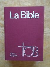 Bible tob traduction d'occasion  Belfort