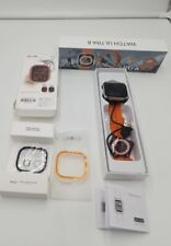 Smartwatch Ultra 8 compatível com marca iPhone Android laranja e capa dupla novo comprar usado  Enviando para Brazil