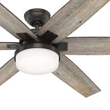 Hunter Fan 64 inch Nobel Bronze Indoor Ceiling Fan with Light and Remote Control for sale  Carol Stream