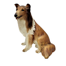 Vintage Collie Lassie Dog Figurine HOMCO Masterpiece Porcelain 1986 Matte 8", used for sale  Shipping to South Africa