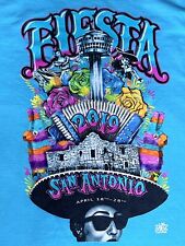 Camiseta Fiesta San-Antonio Texas 2019 talla XL camisa turquesa Los Otros Mariachi segunda mano  Embacar hacia Mexico