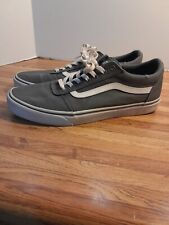 Tênis de skate Vans Old Skool cinza branco baixo clássico masculino tamanho 12, usado comprar usado  Enviando para Brazil