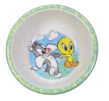 Warner Bros Baby Looney Tunes Slyvester Tweety Bowl Vintage Melamina, usado comprar usado  Enviando para Brazil
