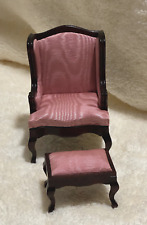 wingback chair brown fabric for sale  Tybee Island