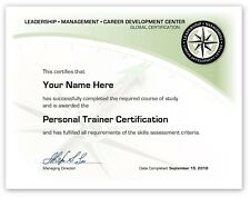 Personal Trainer Training Course Certificate / Diploma Fitness Certification for sale  Shipping to South Africa