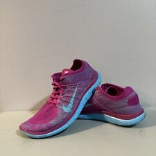 Zapato deportivo para correr Nike Free Flyknit 4.0 para mujer talla 10 rosa azul Nike gratis segunda mano  Embacar hacia Argentina