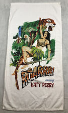 2014 Katy Perry Prismatic World Tour desenho animado Roarrr toalha de praia 55” x 28,5” rugido comprar usado  Enviando para Brazil