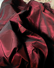 WONDERFUL VINTAGE IRIDESCENT WINE BLACK TAFFETA FABRIC DRESS SALVAGE for sale  Shipping to South Africa