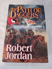 Path Of Daggers Robert Jordan ASSINADO Placa de Livro 1ª Edição Capa Dura Tempo de Roda comprar usado  Enviando para Brazil