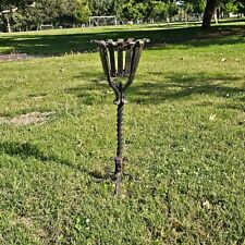 Vintage Spanish Revival Style Wrought Iron Plant Stand 31" H (Heavy 18 lb.) for sale  Shipping to South Africa