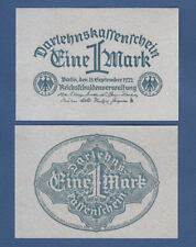 1 marka 1922 ( papier szary / szary papier ) KASSEFRISCH / UNC Ro.73 / P.61b na sprzedaż  Wysyłka do Poland