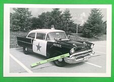 FOTO encontrada 4X6 do antigo 1957 Chevy State Traffic Patrol Police CARRO Chevrolet, usado comprar usado  Enviando para Brazil