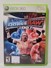 Smackdown Vs Raw 2007 Microsoft Xbox 360 WWF WWE THQ sin manual sin probar segunda mano  Embacar hacia Argentina