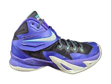 Tênis Nike Zoom Lebrons Soldier VIII Purple Hornets Masculino Tamanho 8.5, usado comprar usado  Enviando para Brazil