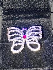 Diamante crystal butterfly for sale  KNUTSFORD