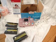 CANON Selphy CP760 Compact Photo Printer Special Ed Pink & Card / ink kit Bundle, used for sale  Shipping to South Africa