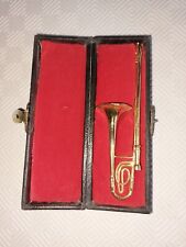 Trombone miniature laiton d'occasion  Saint-Ours