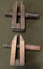 Antique Primitive Wood Leather Working Tool Clamp Vice for sale  Shipping to South Africa