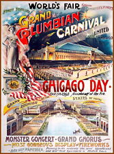 98021 Chicago Illinois 1893 Feria Mundial de Viajes EE. UU. Cartel con estampado en pared segunda mano  Embacar hacia Argentina