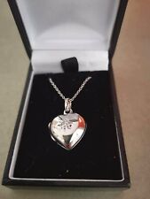 Silver heart shape for sale  NEWARK