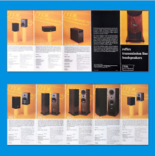 TDL Reflex Transmission Line Loudspeakers Brochure RTL 1 RTL 2 RTL3 Nucleus 1 for sale  Shipping to South Africa