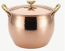 RUFFONI Historia Hammered Copper Stockpot w Acorn Knob Lid 7 1/2 Quart Brand New for sale  Shipping to South Africa