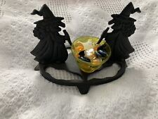 Suporte de vela de metal vidro ferro fundido bruxa bruxa fabricação de cerveja Halloween comprar usado  Enviando para Brazil