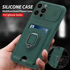 For Iphone 13 Pro Case Car Magnetic Holder Soft TPU Cover Aifon 13Pro Max Slide  usato  Spedire a Italy