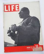 Usado, Revista Life 19 de janeiro de 1942 Patrulha do Atlântico Norte Muito Boa Segunda Guerra Mundial comprar usado  Enviando para Brazil