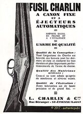 Publicite charlin fusil d'occasion  Cires-lès-Mello