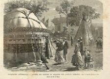 Paris exposition universelle/yurt of kyrgyz & iakoutes/engraving 1867 d'occasion  Expédié en Belgium