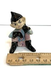 Used, VTG Elf Pixie Figurine Black Hat Gloves Blue Outfit Looks Angry Ticked Off Funny for sale  Shipping to South Africa