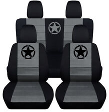 Capas de assento para SUV ajuste personalizado com Army Star preto-carvão compatível com JK wrangler 2dr 07-2018 comprar usado  Enviando para Brazil