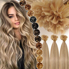 THICK 1G Fusion Keratin Nail U Tip 100% Remy Human Hair Extensions Pre Bonded, used for sale  Shipping to South Africa