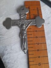 Silver tone crucifix for sale  NEWBURY