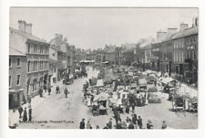 Barnard Castle - Market Place, busy scene - old County Durham postcard for sale  Shipping to South Africa