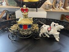 Conjunto de decantadores vintage de cerâmica carrinho de cavalo Cinderela JAPÃO comprar usado  Enviando para Brazil