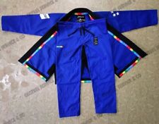Usado, Kimono azul brasileiro de jiu-jitsu com material de alta qualidade e contraste preto A1 comprar usado  Enviando para Brazil