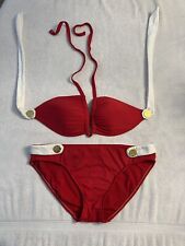Usado, Biquíni Lauren Ralph Lauren vermelho brilhante tamanho 6, conjunto com 2 peças comprar usado  Enviando para Brazil