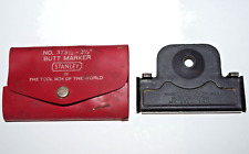 Marcador de bumbum vintage Stanley nº. Ferramenta de dobradiça de porta 373 1/2 - 3 1/2", usado comprar usado  Enviando para Brazil