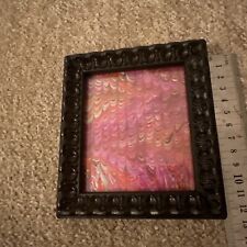 Small Old Wooden Carved Picture Frame. Old Glass &Old Marble Paper for sale  Shipping to South Africa