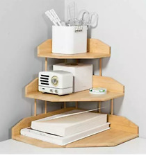 3 Tier Bamboo Corner Shelf Pantry Shelf, Kitchen Counter, Desk  NEW  for sale  Shipping to South Africa