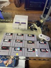 Super Nintendo SNES Console With Games Controllers And Cords Bundle Lot Mario, used for sale  Shipping to South Africa
