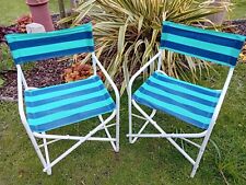Directors chairs striped for sale  RETFORD