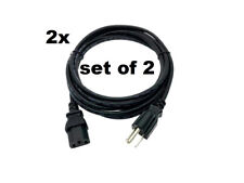 2x Cable de alimentación de CA calibre 16 de 25 pies de largo Cable/cable IEC320 de escritorio segunda mano  Embacar hacia Argentina