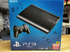 Konsole - Sony Playstation 3 Slim - 500GB - schwarz (mit OVP) refurbished comprar usado  Enviando para Brazil
